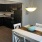 a kitchen with a dining table