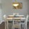 a dining room table with chairs